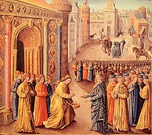 Raimond de Poitier accueillant Louis VII à Antioche.