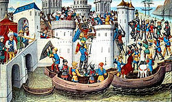 Conquête de Constantinople par les croisés en 1204