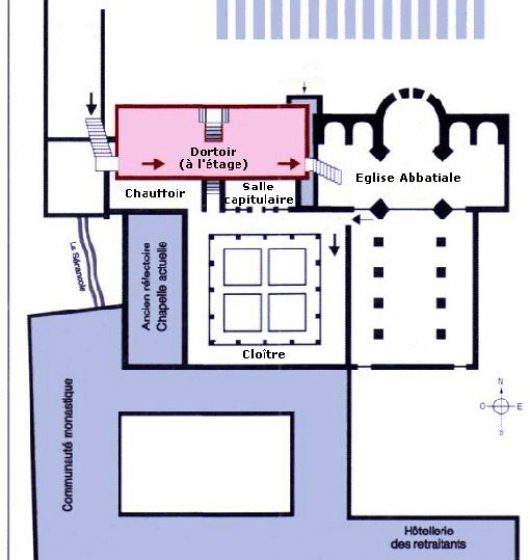 Plan-de-l’abbaye- de -Sénanque