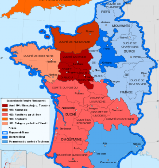 Royaume de France vers 1154