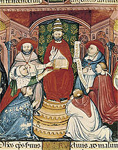 Clément V sur son trône