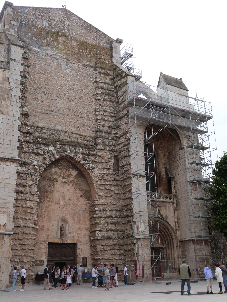 Antik Gravur - Kirche Von Gerland, Fassade Seitenscheibe (Côte Gold
